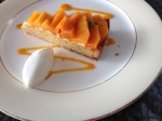 Mango tart and the sugary-est whipped cream I've ever tasted!